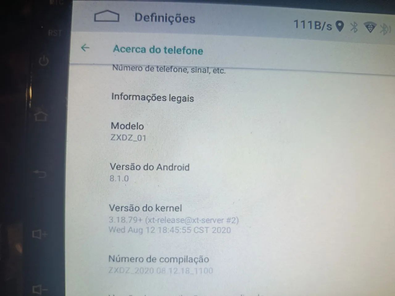 Central multimídia Android para carro usada funcionando  - Foto 4