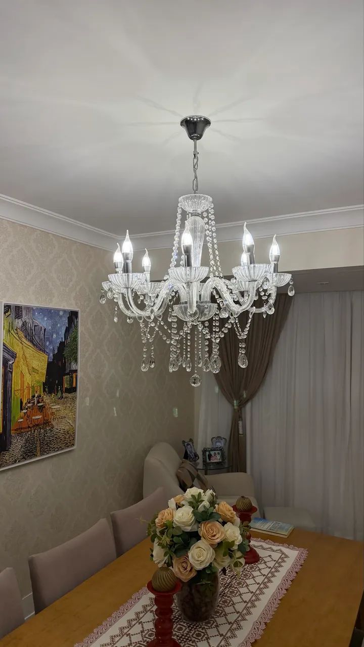 lustres de cristal em excelente estado 