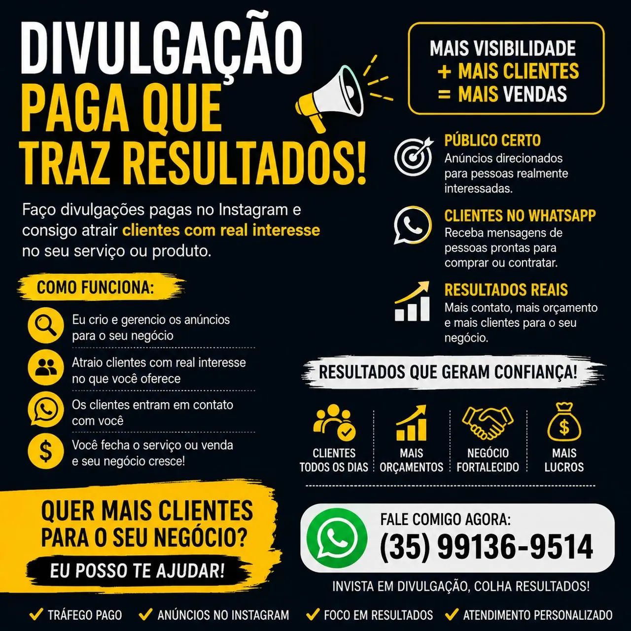 Divulgação para aumenta visita de clientes