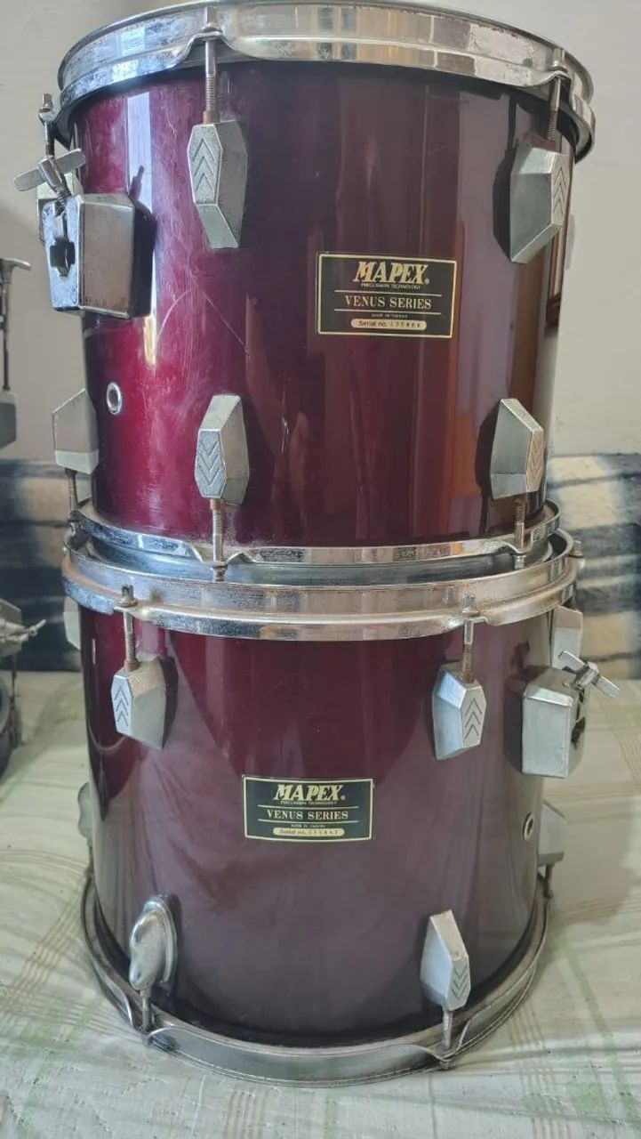 Bateria acústica Mapex Vênus Series Percussion Technology/Bumbo 22/Surdo 16/Ton13/Ton12. - Foto 3