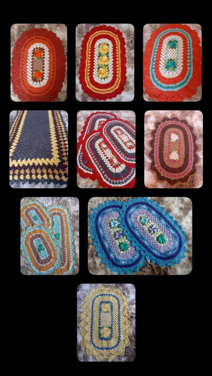 Tapetes de crochê 