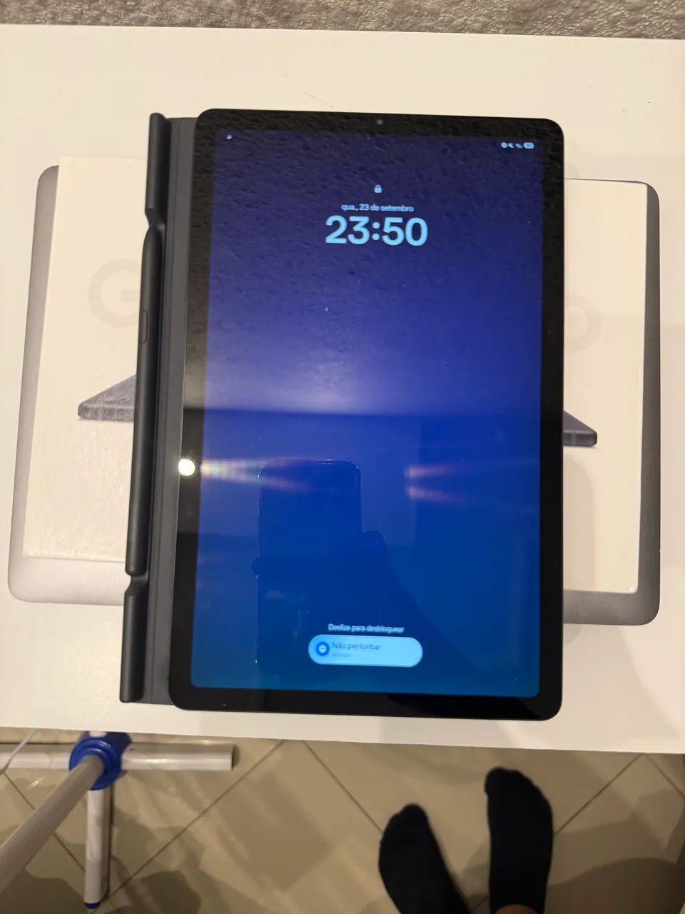 Tablet Samsung S6 lite 128gb com capa e caneta original  - Foto 4