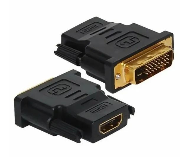 Adaptador Hdmi X DVI-d 24+1 Macho para HDMI Fêmea