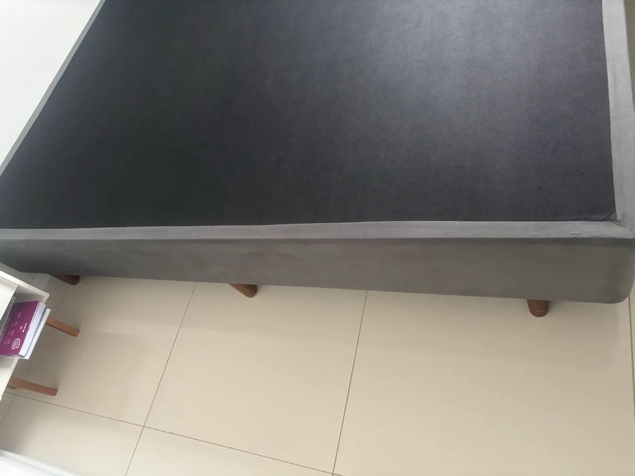 Base cama box casal pikolin cinza  - Foto 2