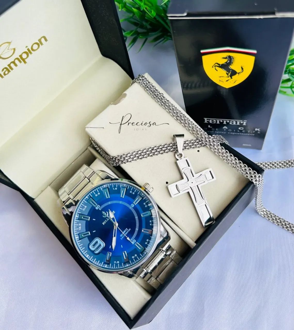 KIT PRATEADO MASCULINO 