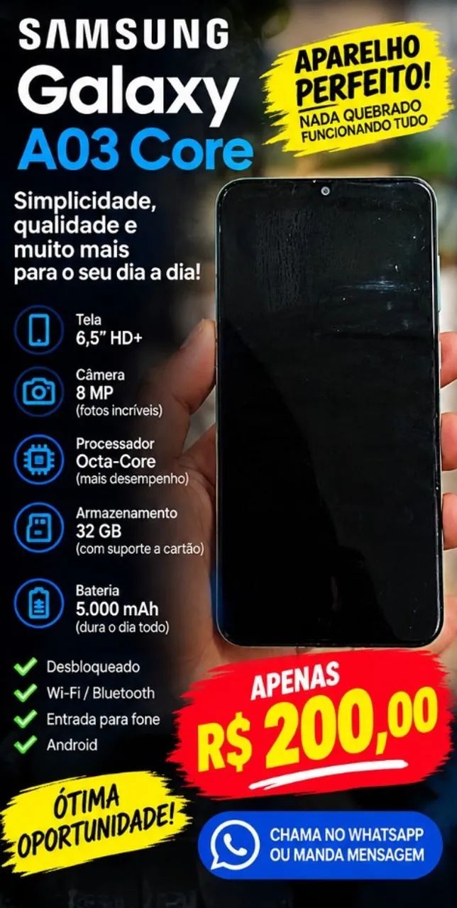 Celular Samsung ao core3 perfeito  - Foto 2
