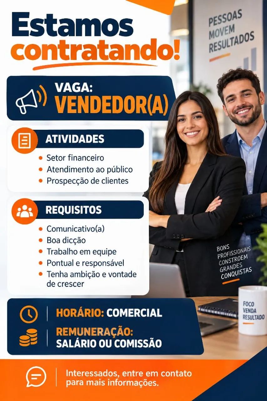 Contratação imediata 