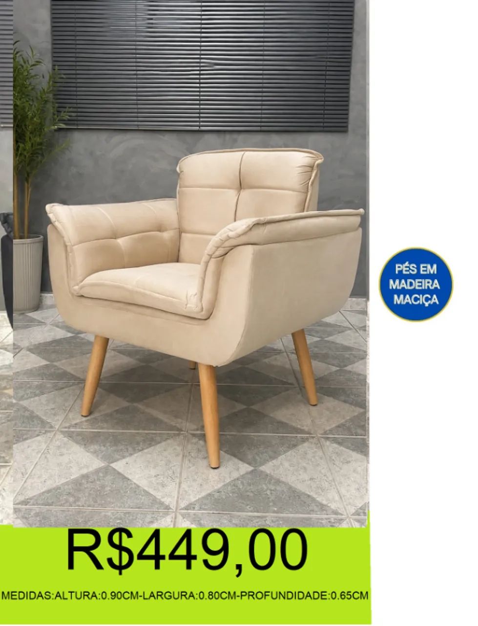 poltrona - mega lançamento - compre hoje e receba em até 72 horas  - Foto 3
