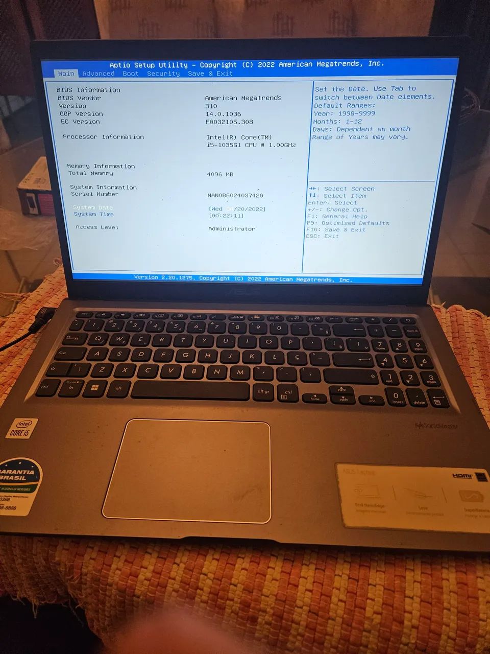 Vendo notbook  asus x515j defeito - Foto 2