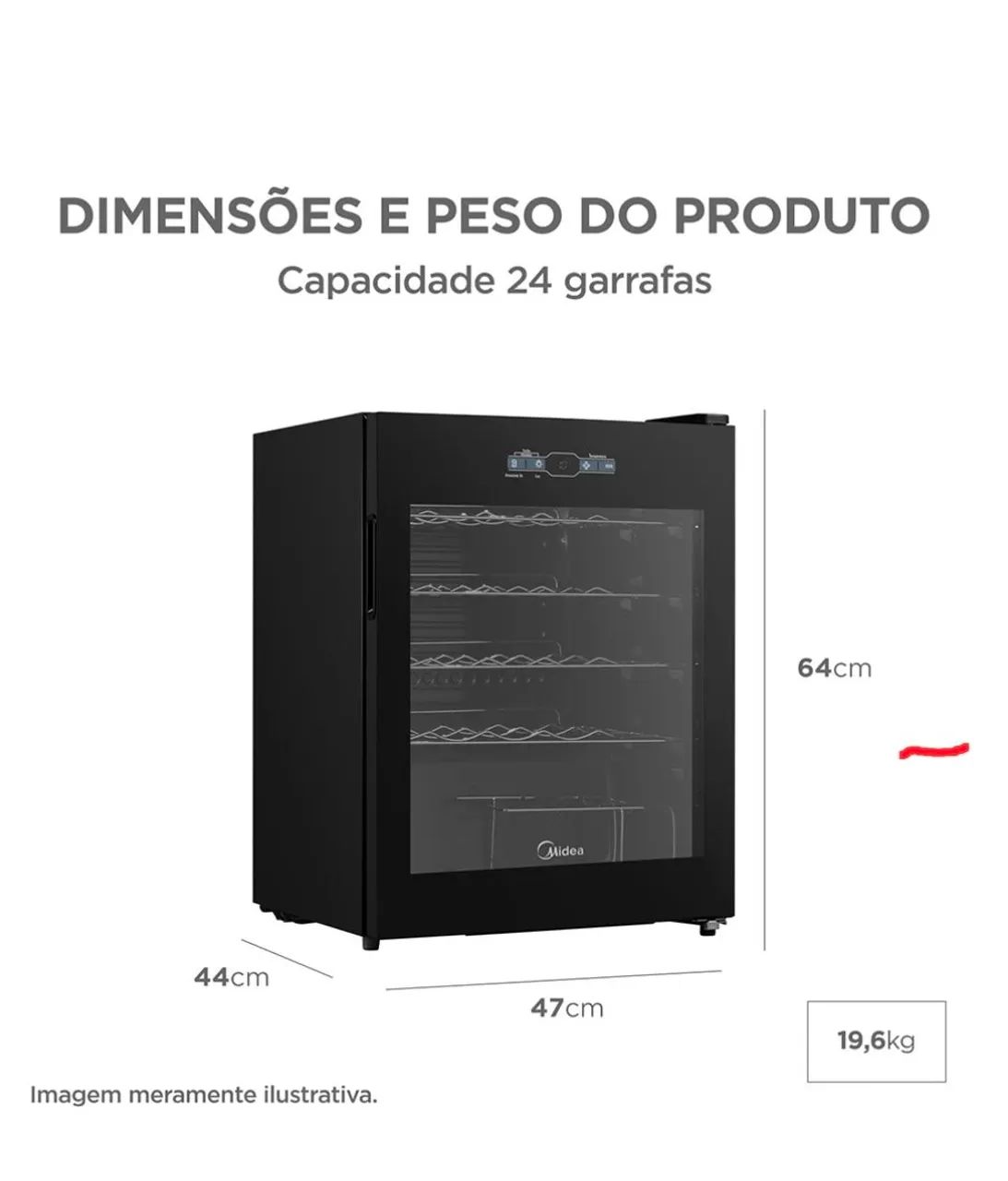 Adega Midea 24 garrafas  - Foto 5