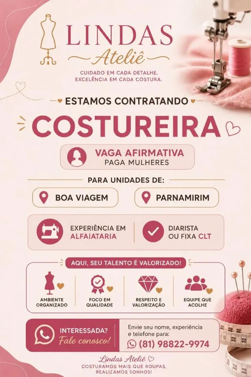Contrato costureira 