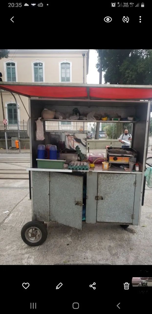 Carrinho do lanche 