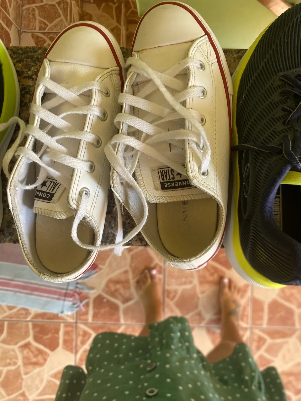 All star  de couro 
