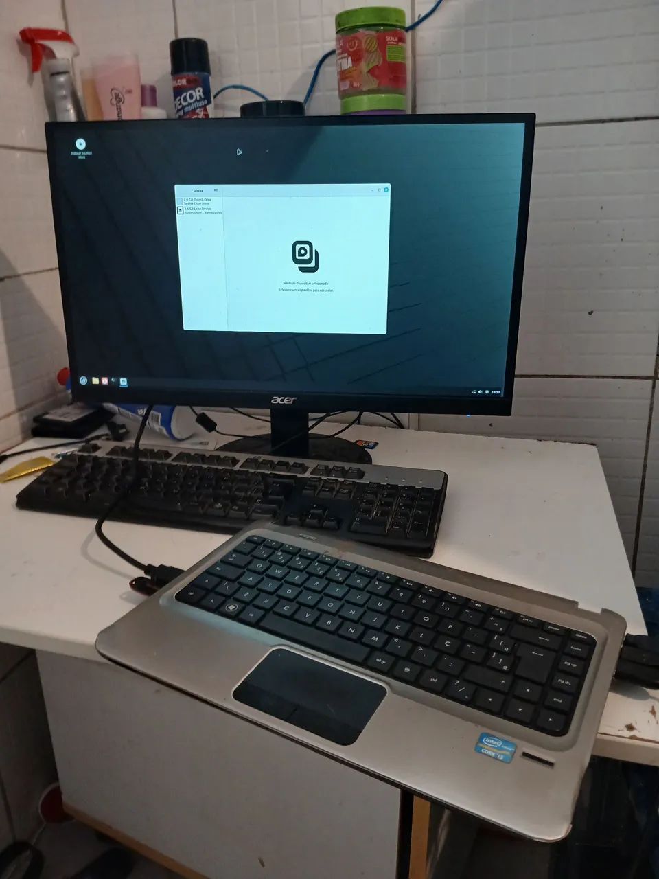 Placa de notebook hp i3 com 2 gb ram - Foto 2