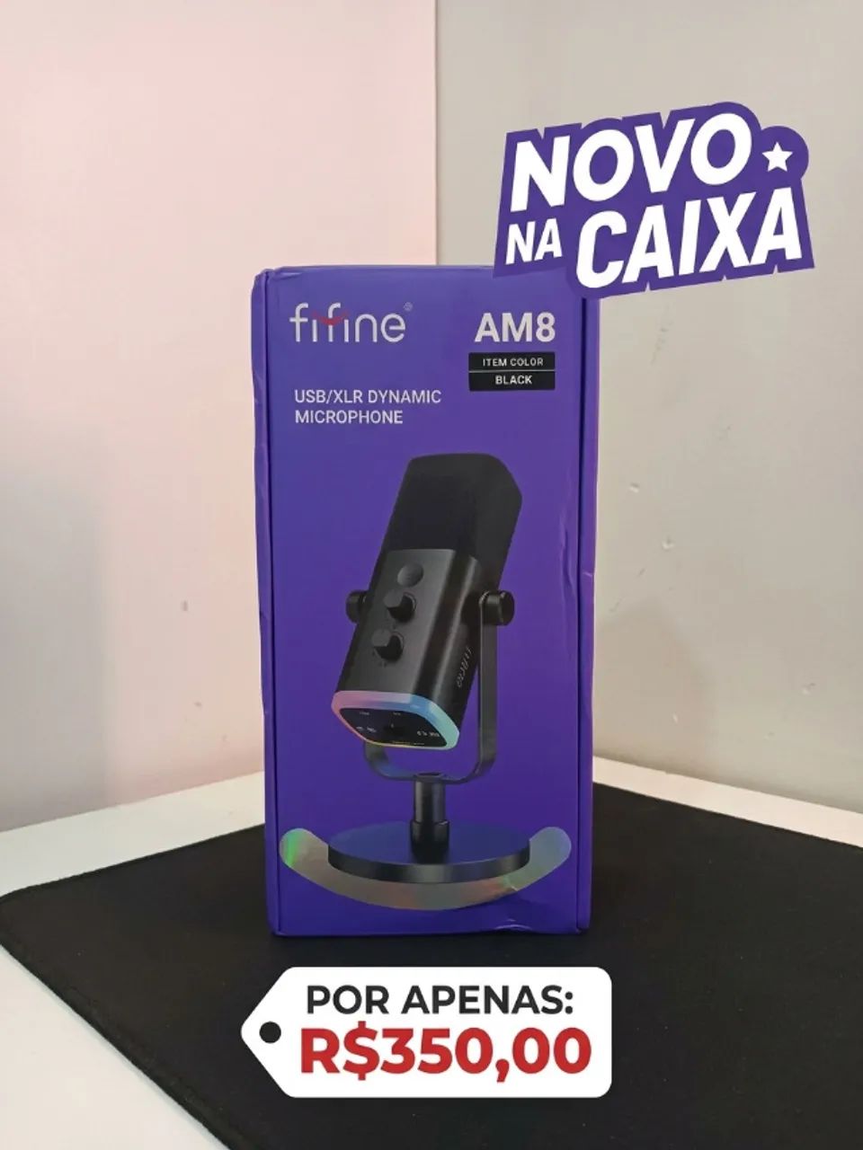 Fifine AM8 Novo e na caixa - Foto 3