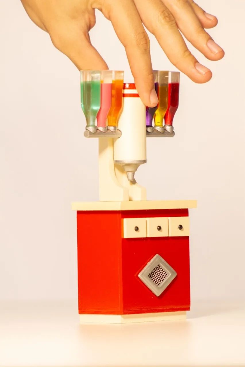 miniatura máquina de sorvete anos 80
