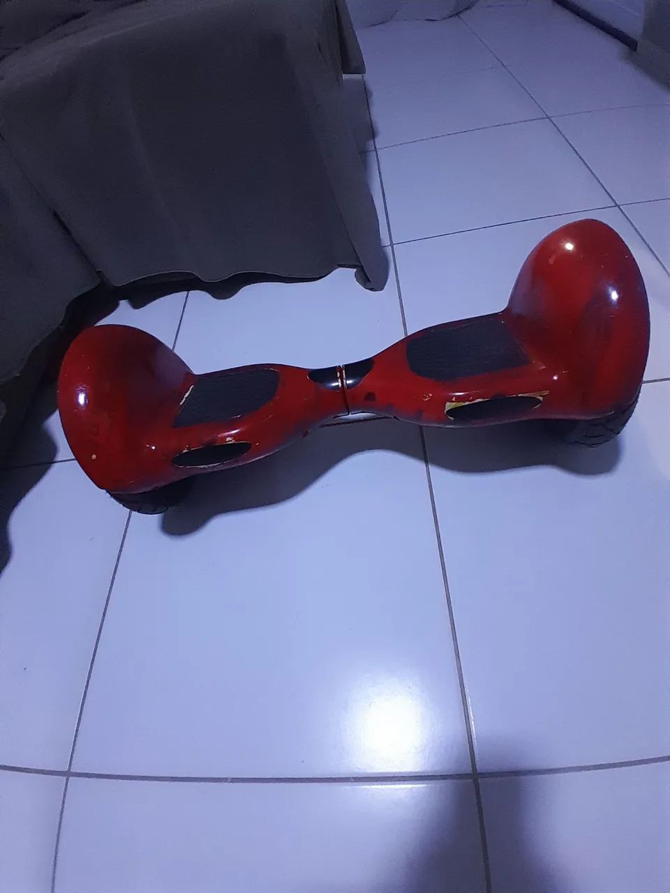 Hoverboard squete eletrico de 10 polegadas funcionando normalmente é só subir e andar. - Foto 3