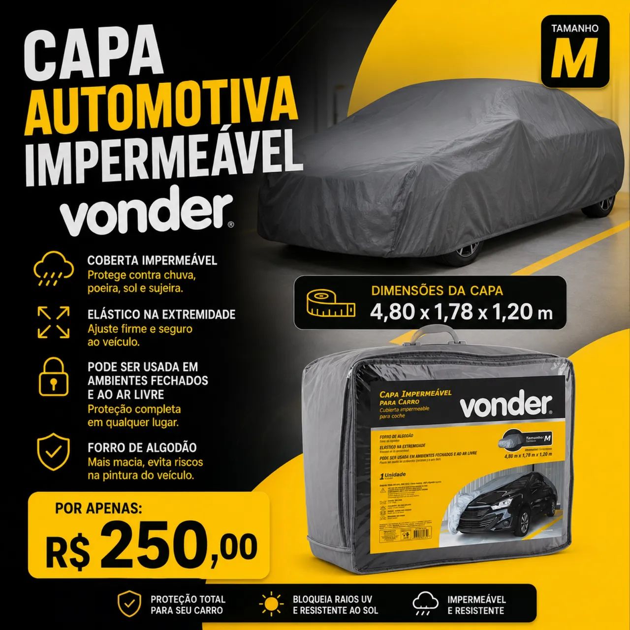Capa Automotiva Impermeável 