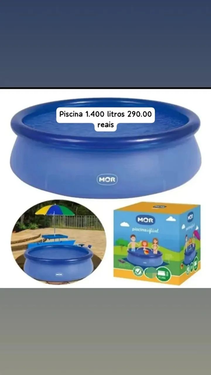 Piscina 1.400 litros 