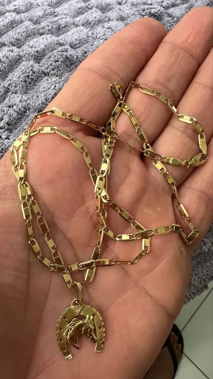 Corrente ouro 18k 10 grama 