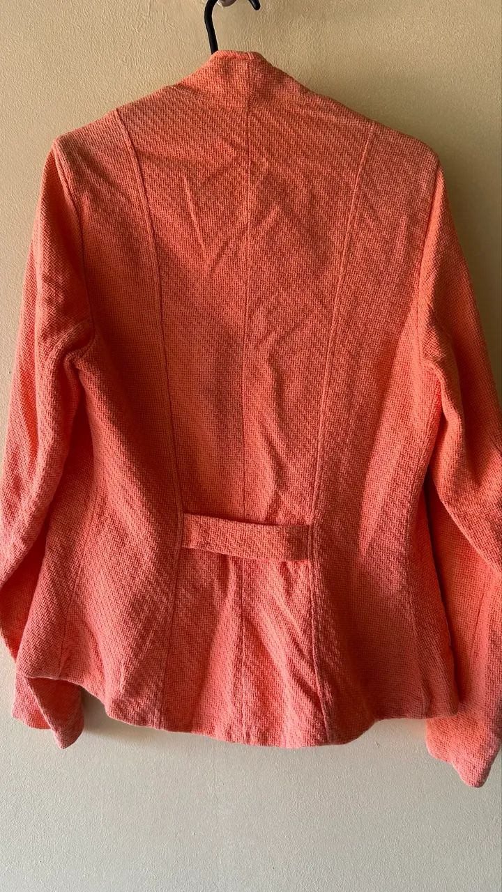 Blazer salmão tecido  - Foto 3