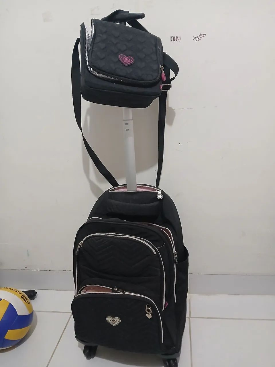 Bolsa de carrinho escolar com lancheira