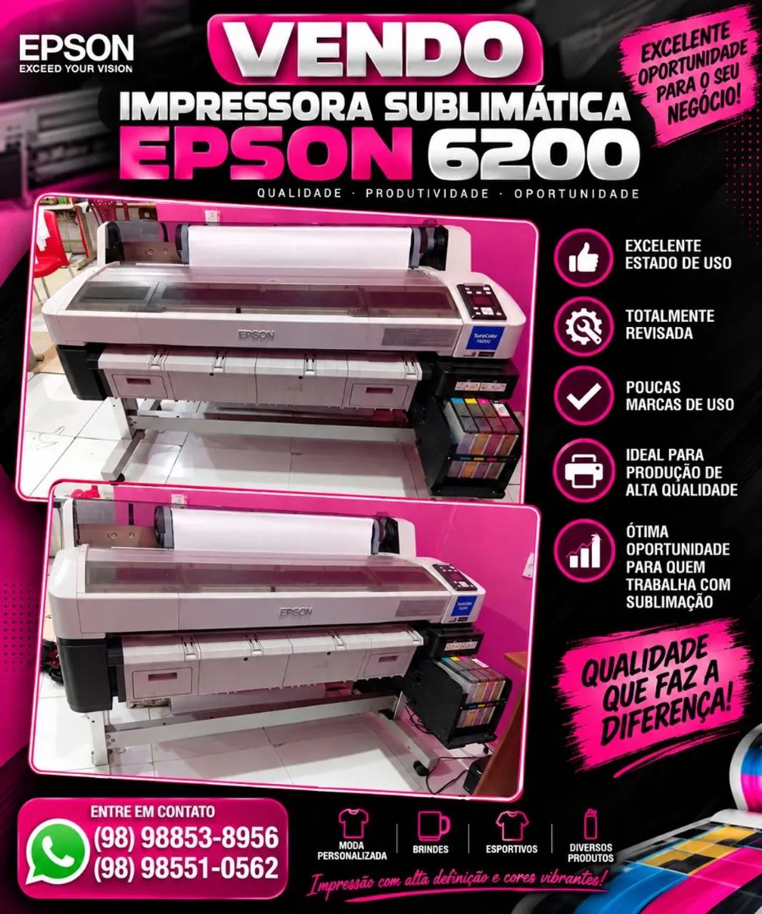Impressora sublimática Epson 6200