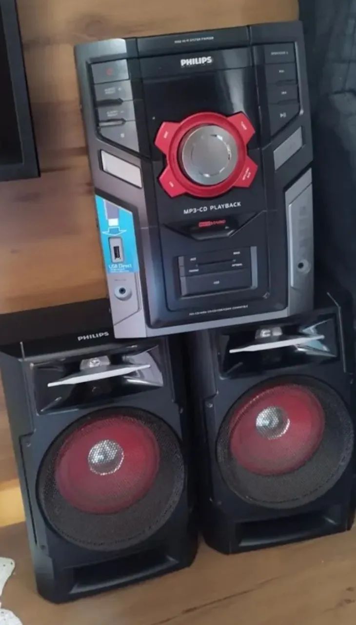 Mini system Philips Mp3 com detalhe em CD - Foto 2