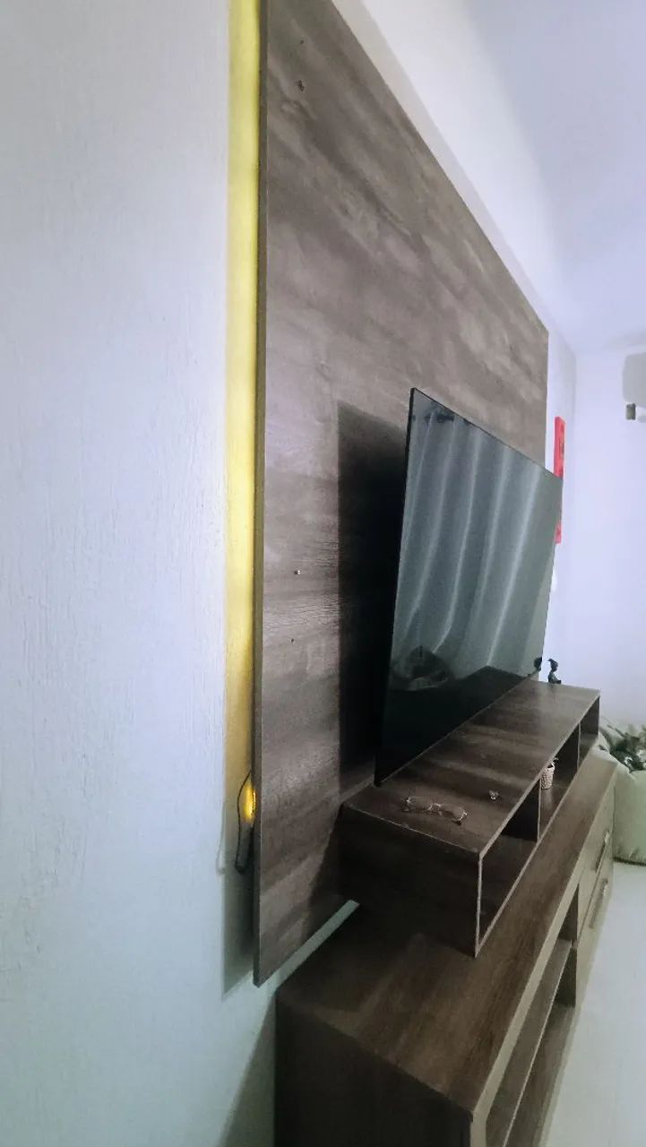 Painel Home 100%MDF com led + balcao  - Foto 3