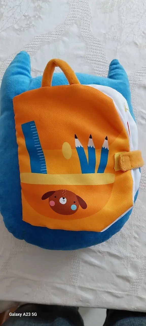 Brinquedo livro almofada 