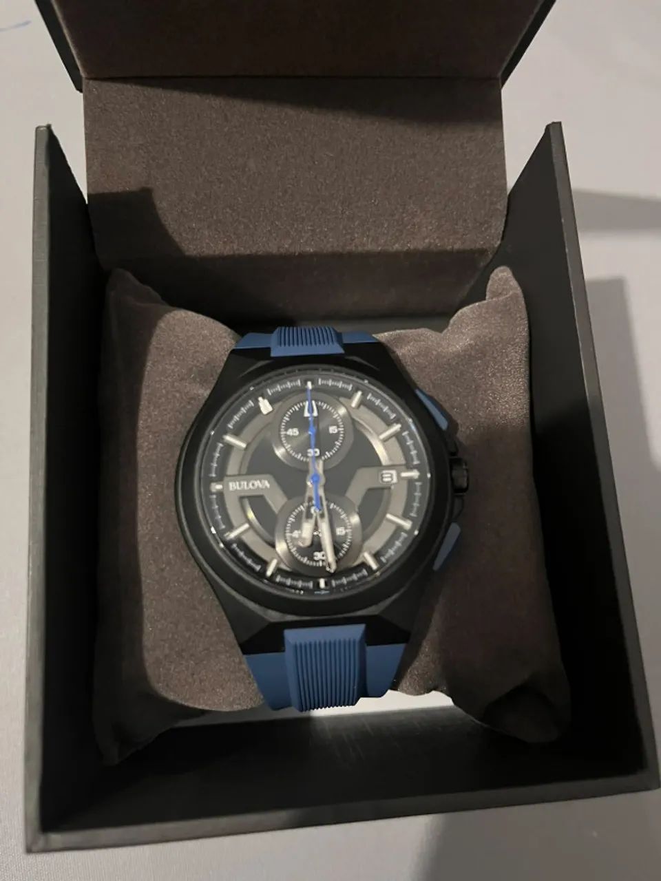 Relógio Bulova Cronógrafo 98B380 Azul