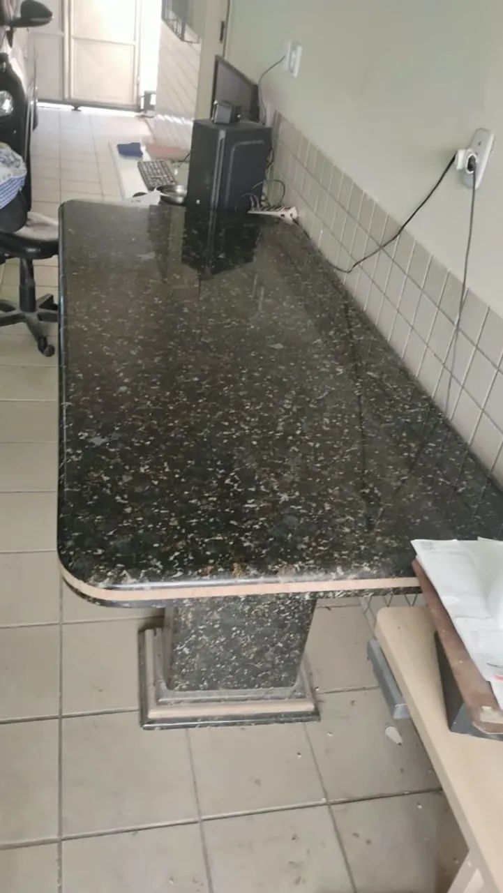 Mesa de mármore 2 metros - Foto 4