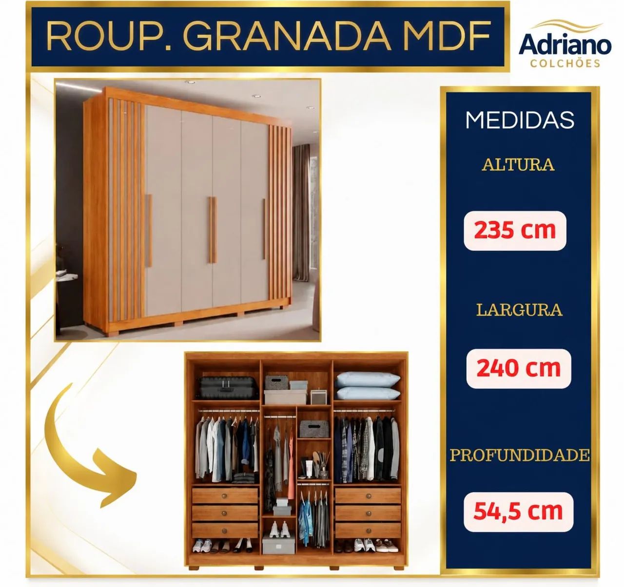 Guarda roupa casal e solteiro 