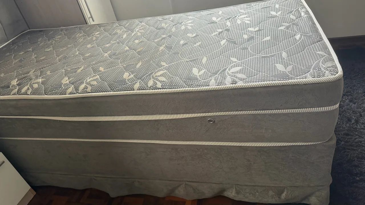 Vendo cama solteiro Box com a cabeceira  - Foto 2