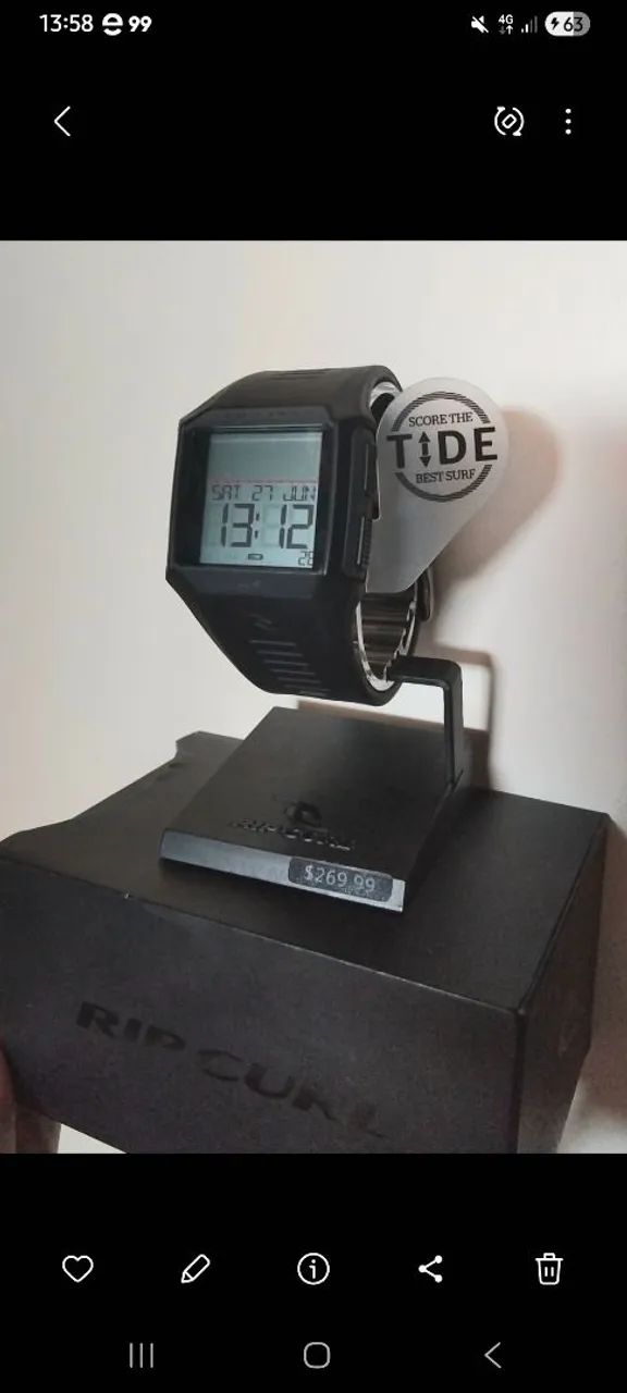 Relogio ripcurl rifles tide 