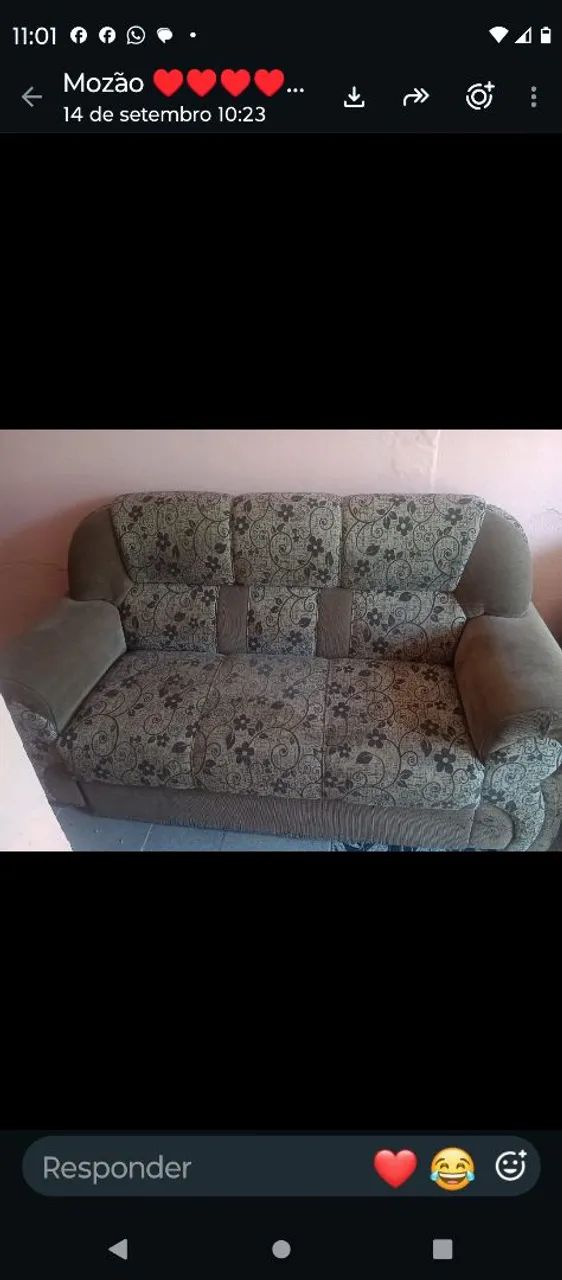 Estou vendendo este sofá de dois e três lugares interessados liggar para *04  - Foto 2
