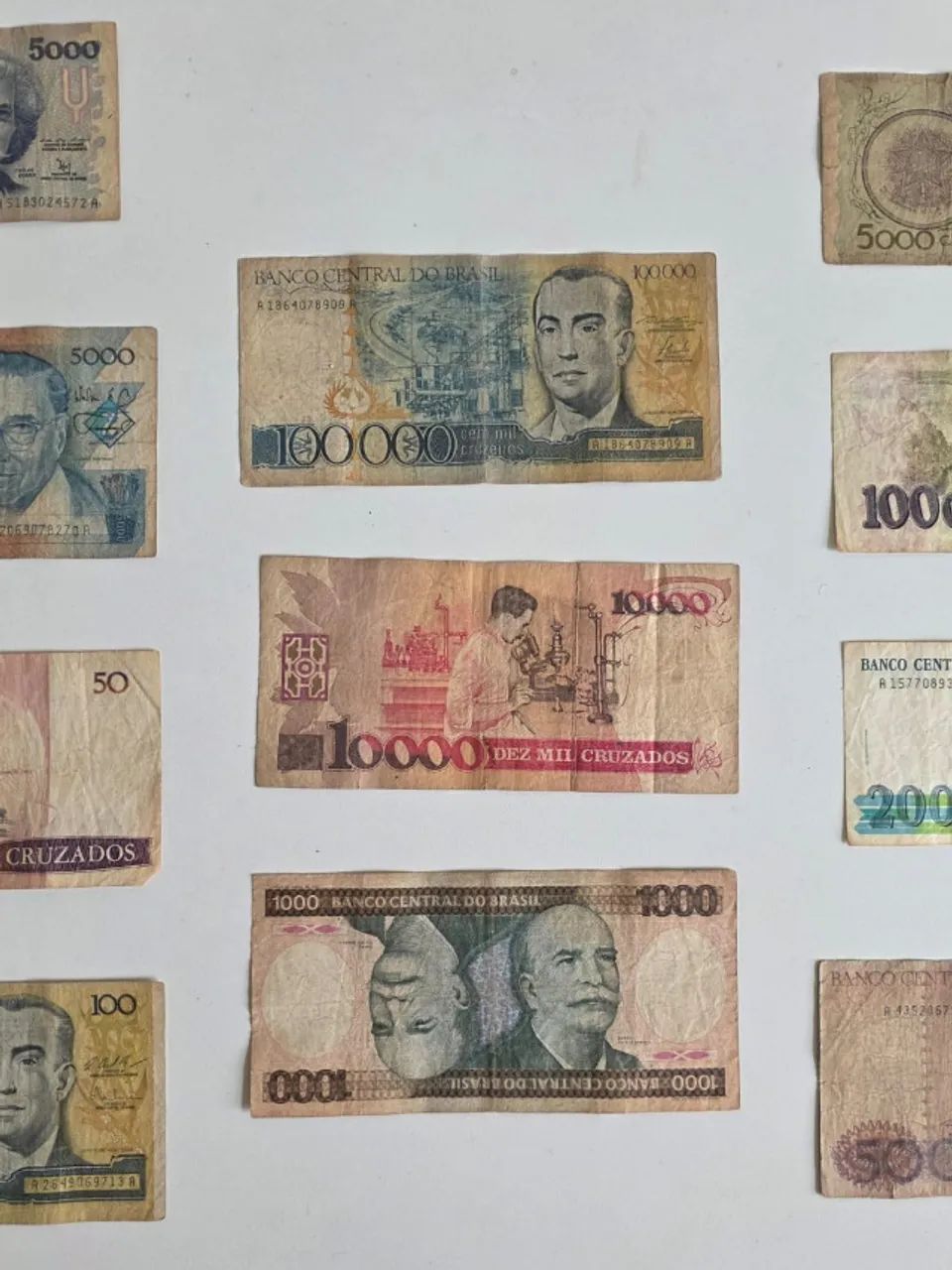 Coleção 11 cédulas antigas do Brasil - diversas épocas - Foto 4