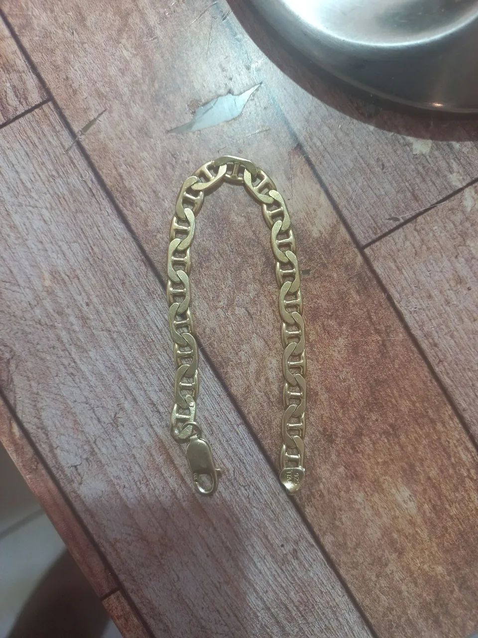 Pulseira de Prata banhada Ouro