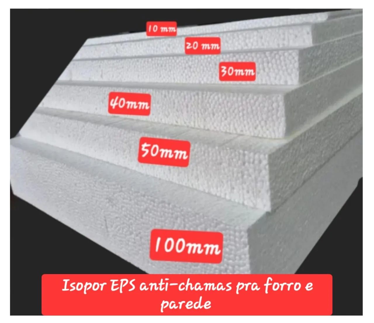 Isopor EPS anti-chamas pra FORRO, LAJE, FACHADA, EM FLOCOS, TÉRMICO P/TELHADO E RODA FORRO - Foto 2