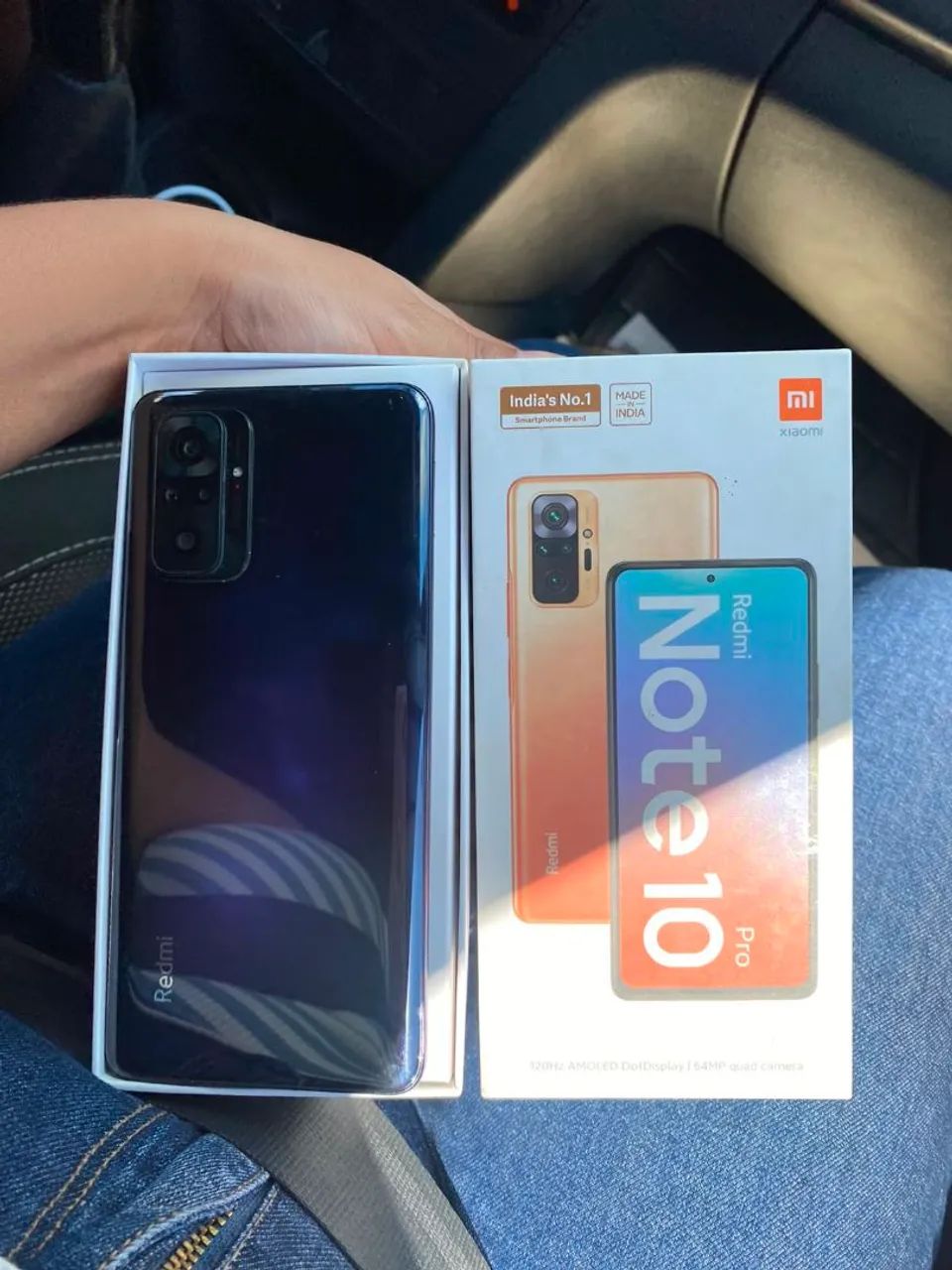 Redmi Note 10 pro 128gb 8gb ram com caixa único dono - Foto 3