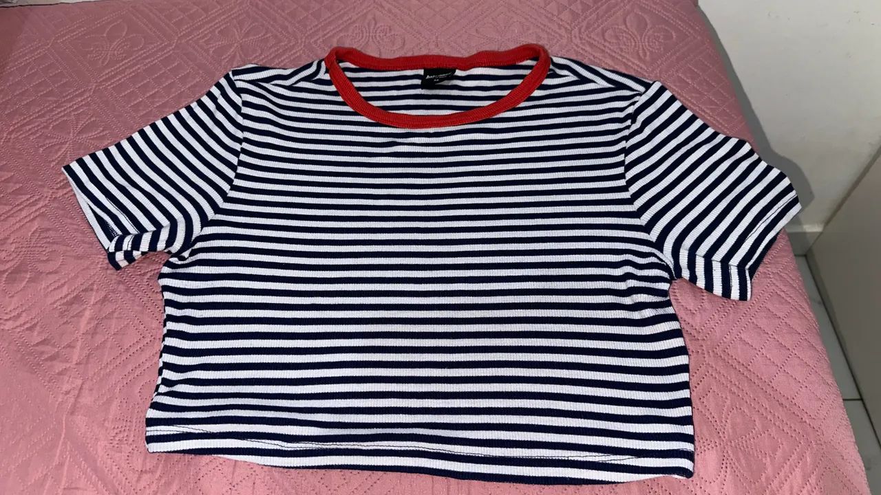 Cropped listrado 