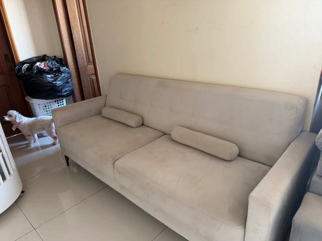 Sofá bege 2 métros - Foto 3