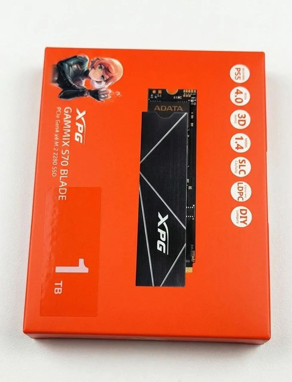 ADATA ゲーミングSSD 1TB Gen4 PS5確認済 SSD pra PS5 1Tb Adata XPG GAMMIX S70 Blade - Novo - Armazenamento