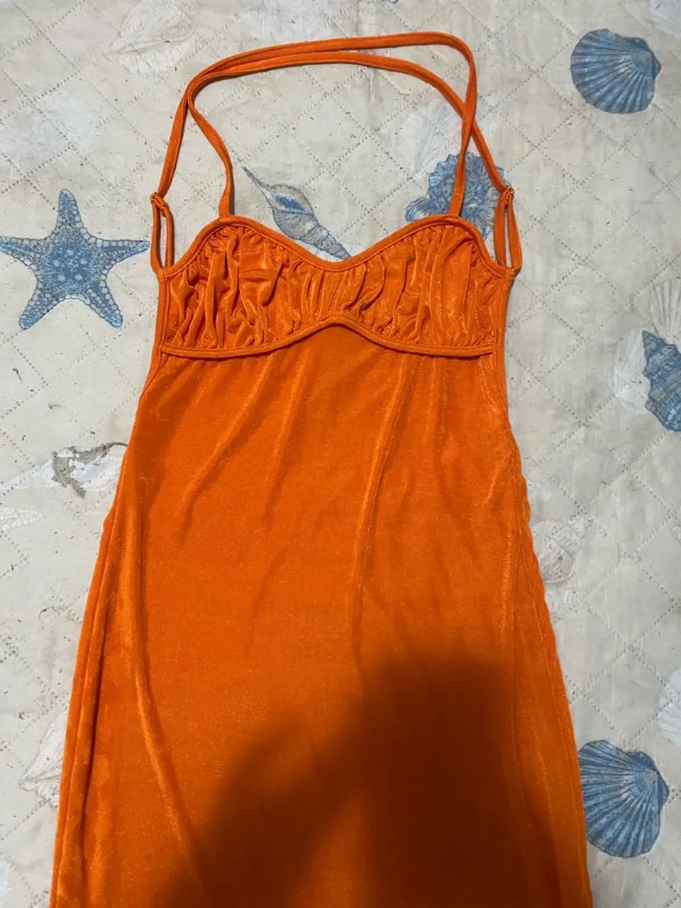 vestido laranja 