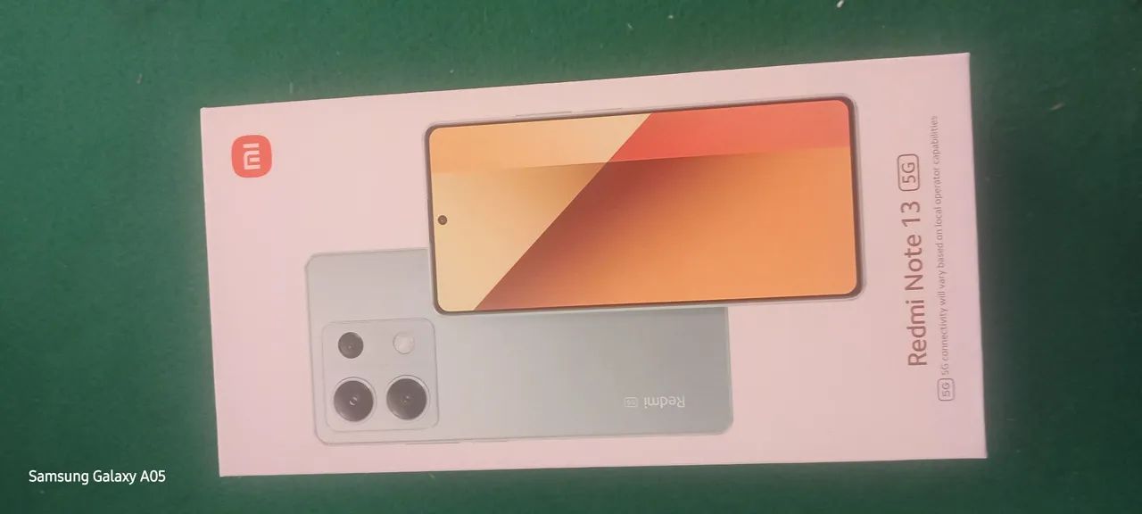 Caixa do celular redmi note 13 