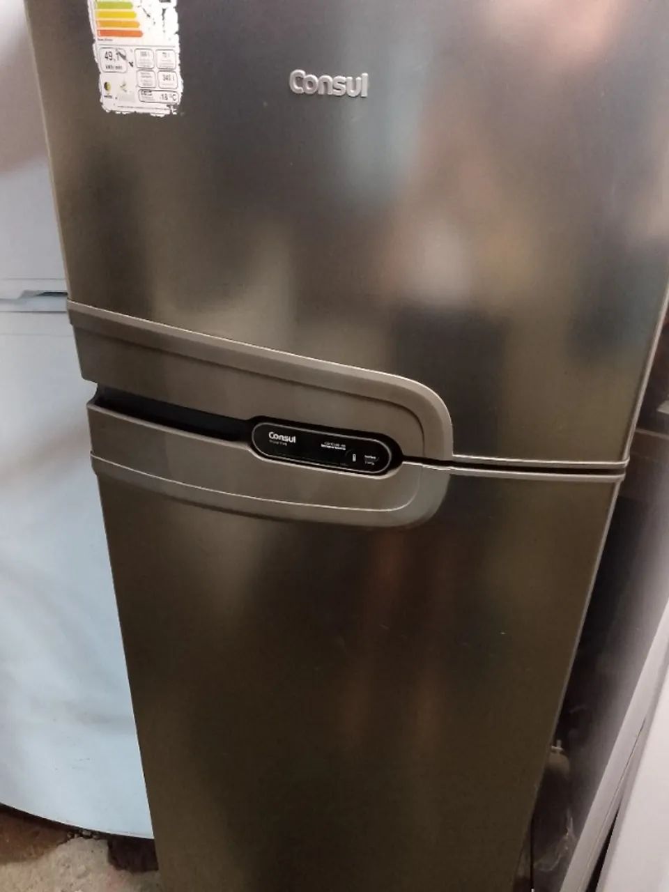 Geladeira Consul inox 