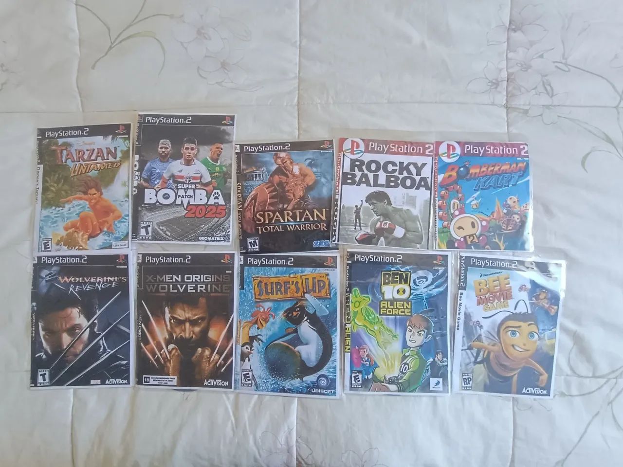 Lote de jogos do PS2