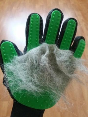 Luva Escova Nano Magnetica tira Pelos dos Pets Cães e Gatos - Foto 6