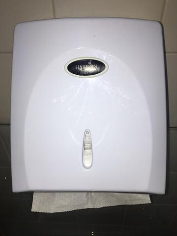 Porta papel toalha e dispenser para sabonete ou álcool em gel