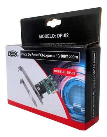 Placa De Rede Pci-express 10/100/1000 Dp-02m